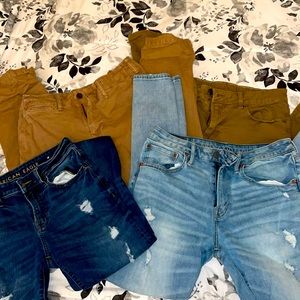 EUC American Eagle pants lot plus free American Wagle black hoodie